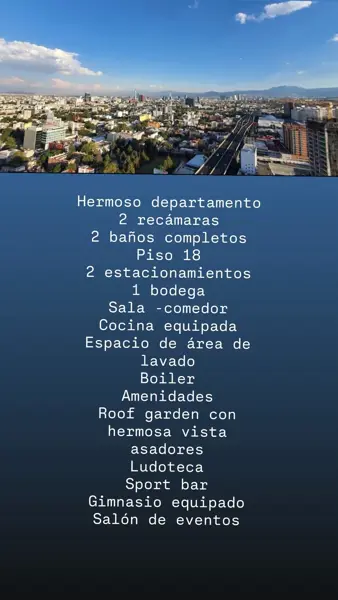 Departamento en renta en San Pedro de los Pinos, Benito Juárez — foto 3 de 3