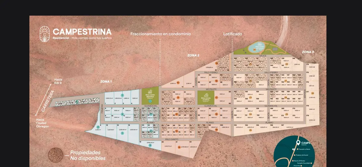 Terreno en venta en El Sauzal, Cajeme — foto 1 de 21