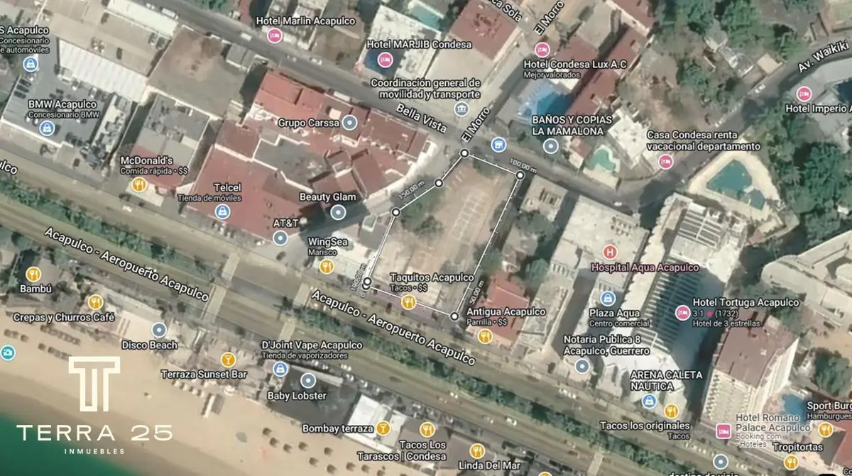 Terreno en venta en 2 Arroyos, Acapulco de Juárez