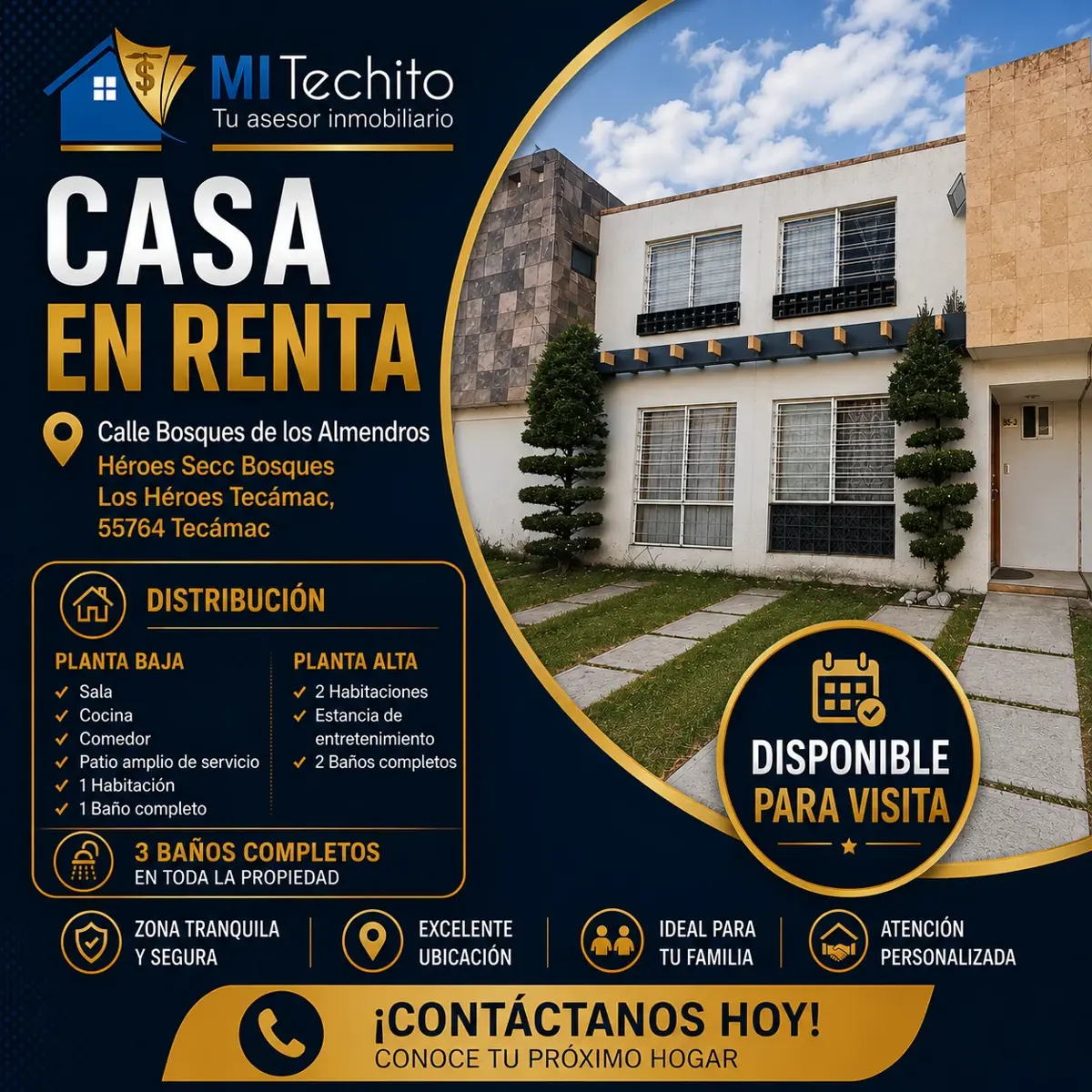 Casa en renta en Bosques de los Héroes, Tecámac — foto 1 de 12