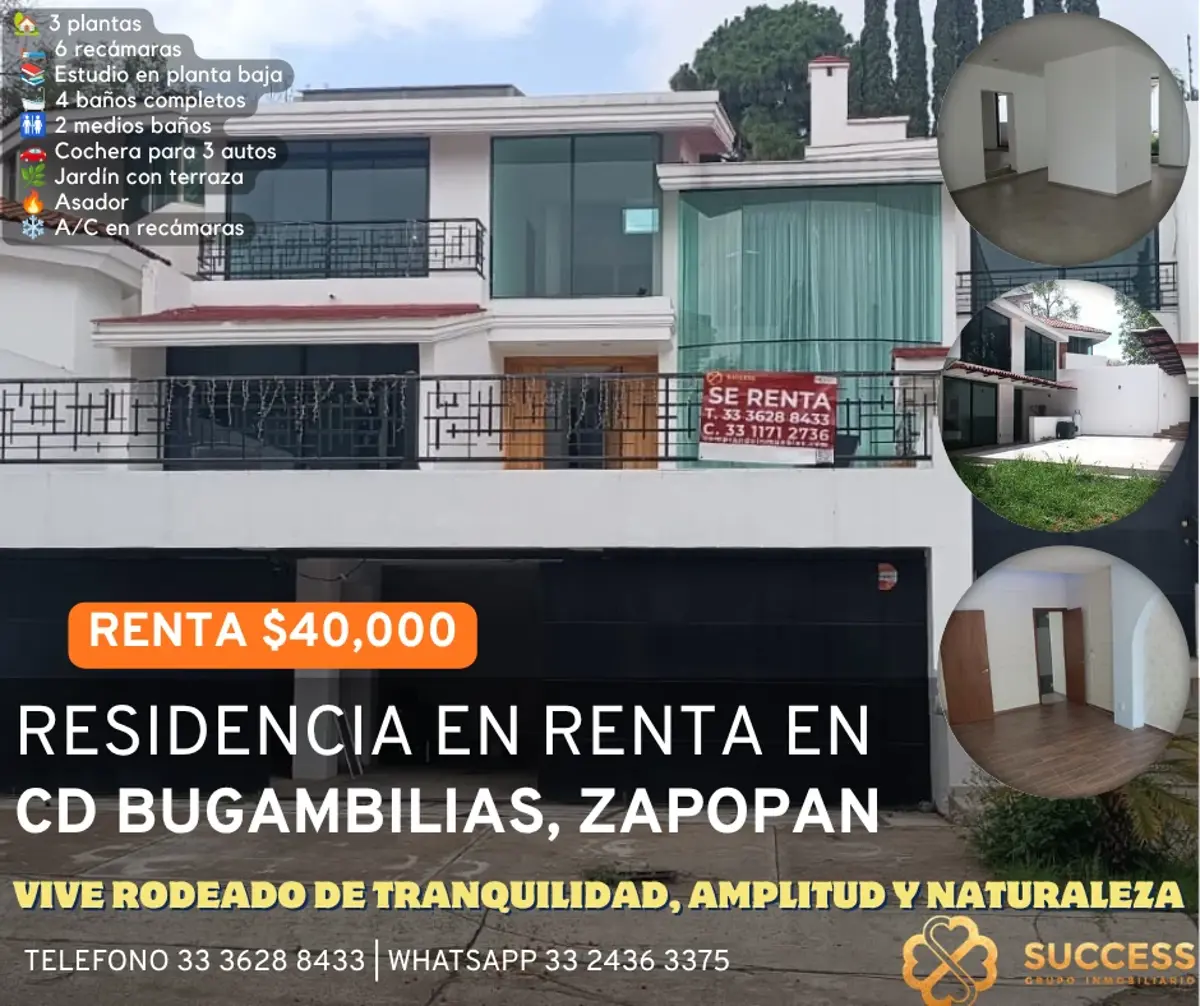 Casa en renta en Ciudad Bugambilia, Zapopan — foto 1 de 18