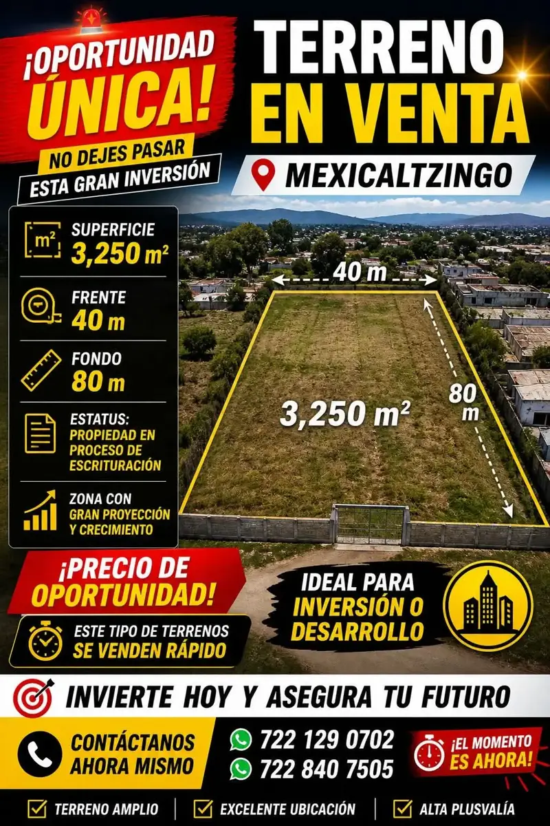 Terreno en venta en San Isidro, Mexicaltzingo