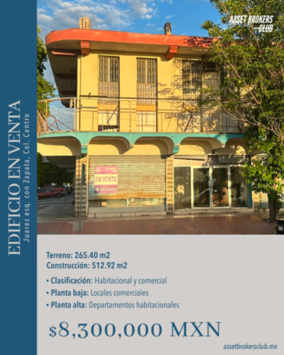 Edificio en venta en Los Mochis Centro, Ahome — foto 1 de 7