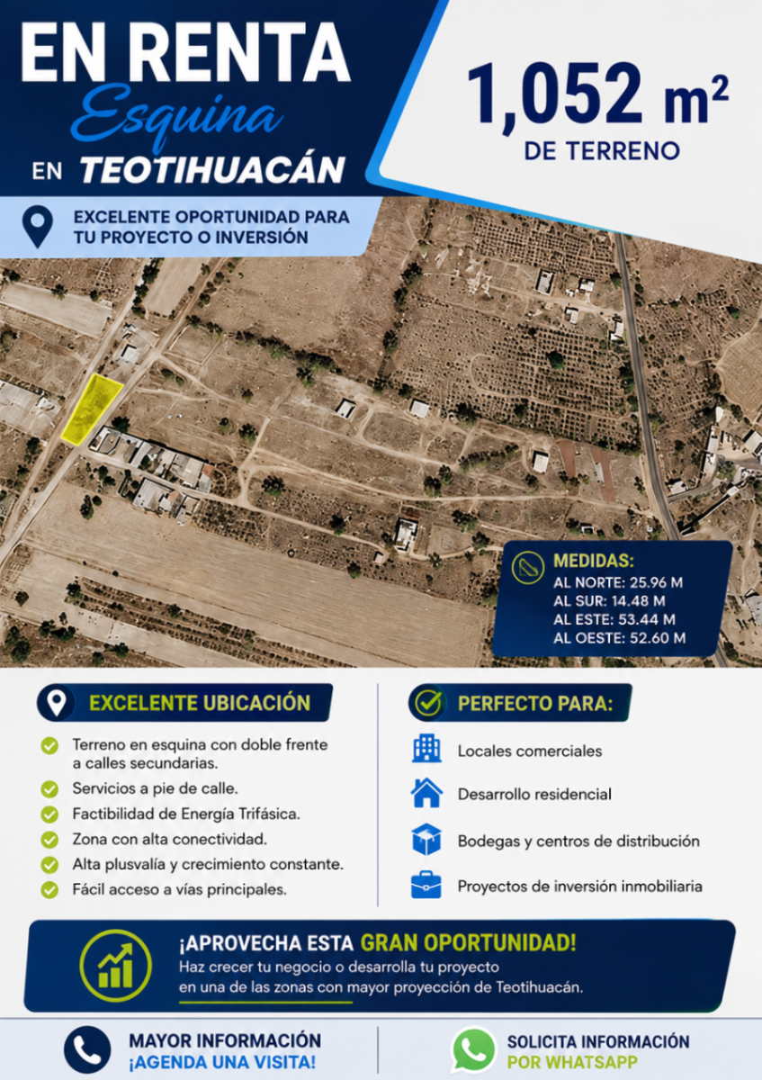 Terreno en renta en Santa María Maquixco, Teotihuacán — foto 1 de 9