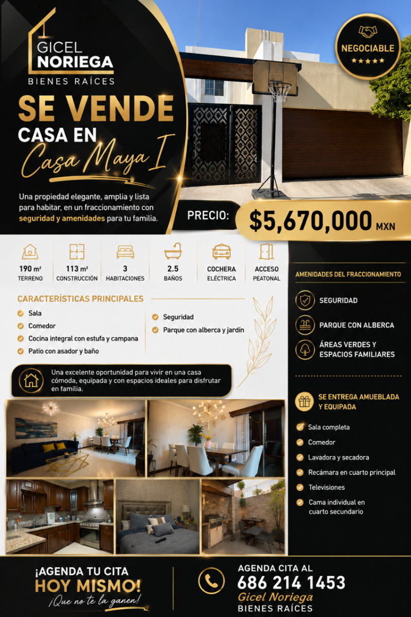 Casa en venta en Residencial Casa Maya, Mexicali — foto 1 de 7