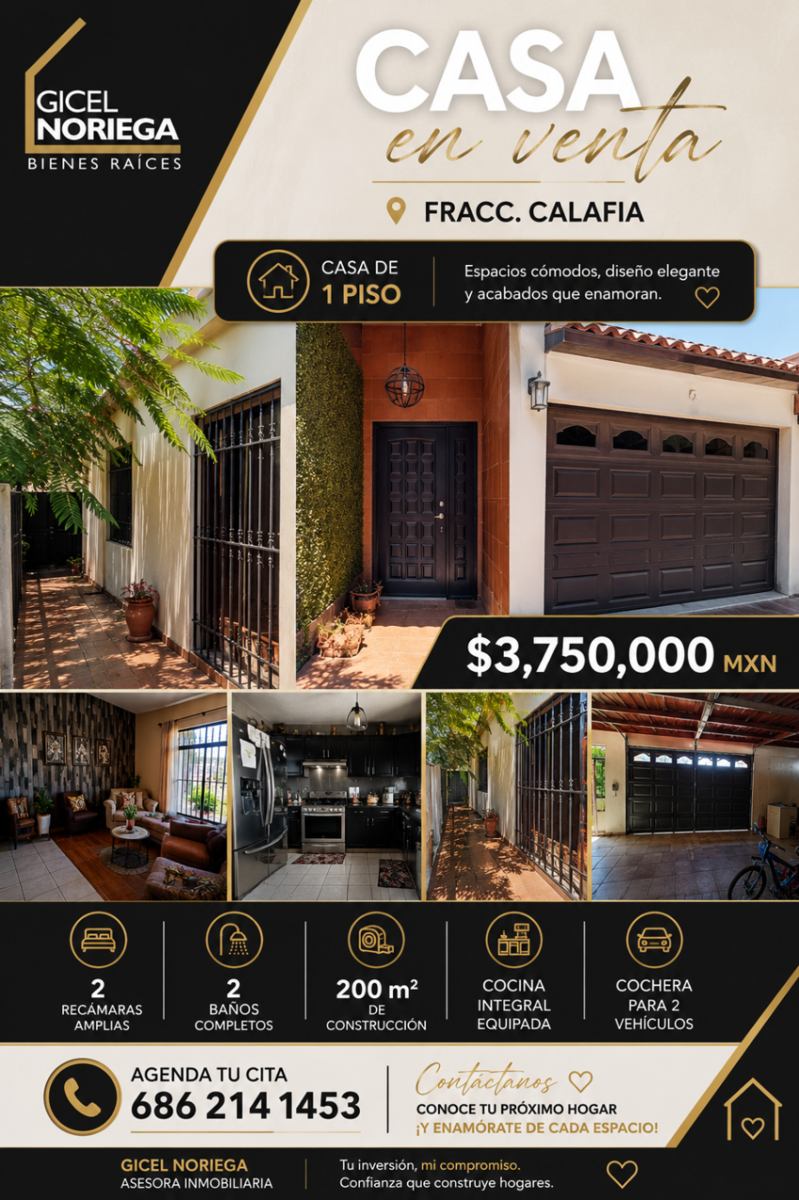 Casa en venta en Calafia, Mexicali — foto 1 de 6