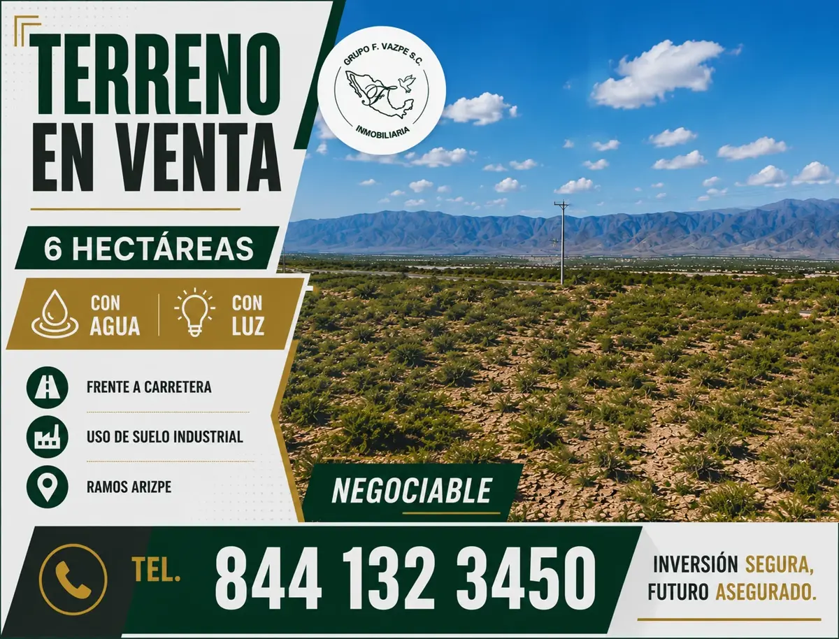 Terreno en venta en Ramos Arizpe Centro, Ramos Arizpe