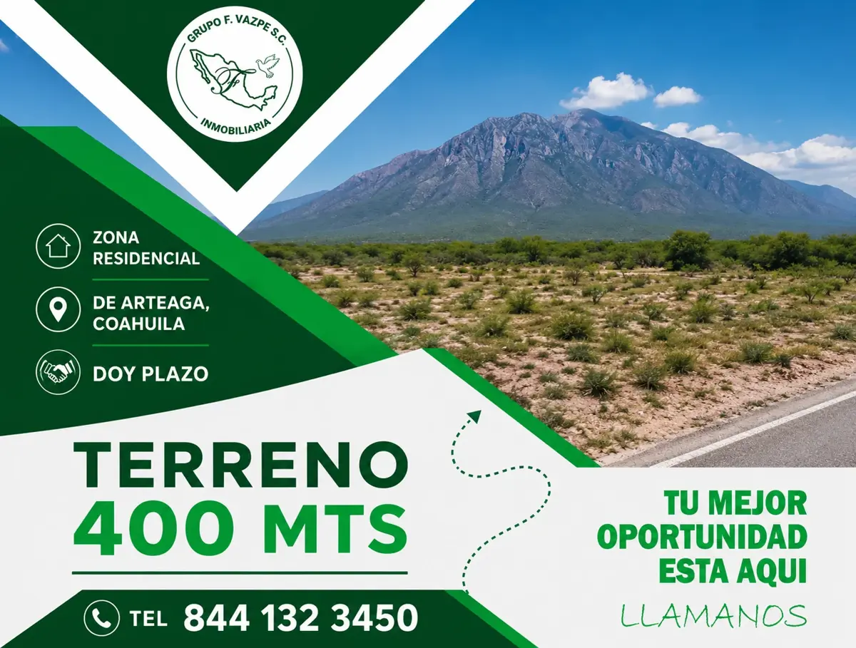 Terreno en venta en Arteaga Centro, Arteaga