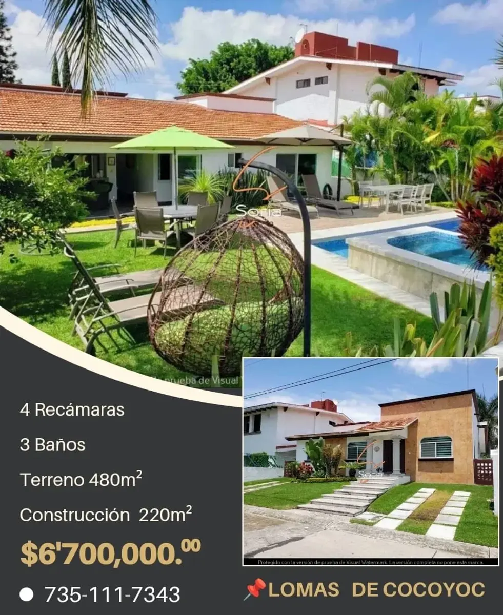 Casa en venta en Lomas de Cocoyoc, Atlatlahucan — foto 1 de 16