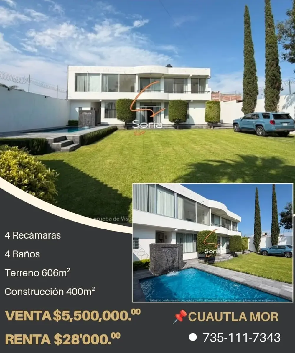 Casa en renta en Peña Flores (Palo Verde), Cuautla — foto 1 de 35