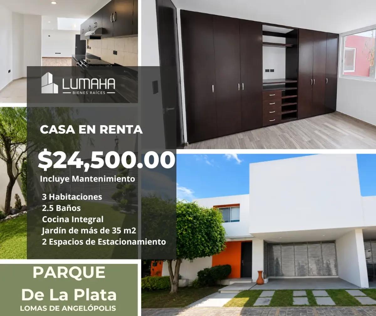 Casa en renta en Lomas de Angelópolis, San Andrés Cholula — foto 1 de 23