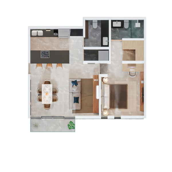 Departamento en venta en Temozon Norte, Mérida — foto 2 de 17