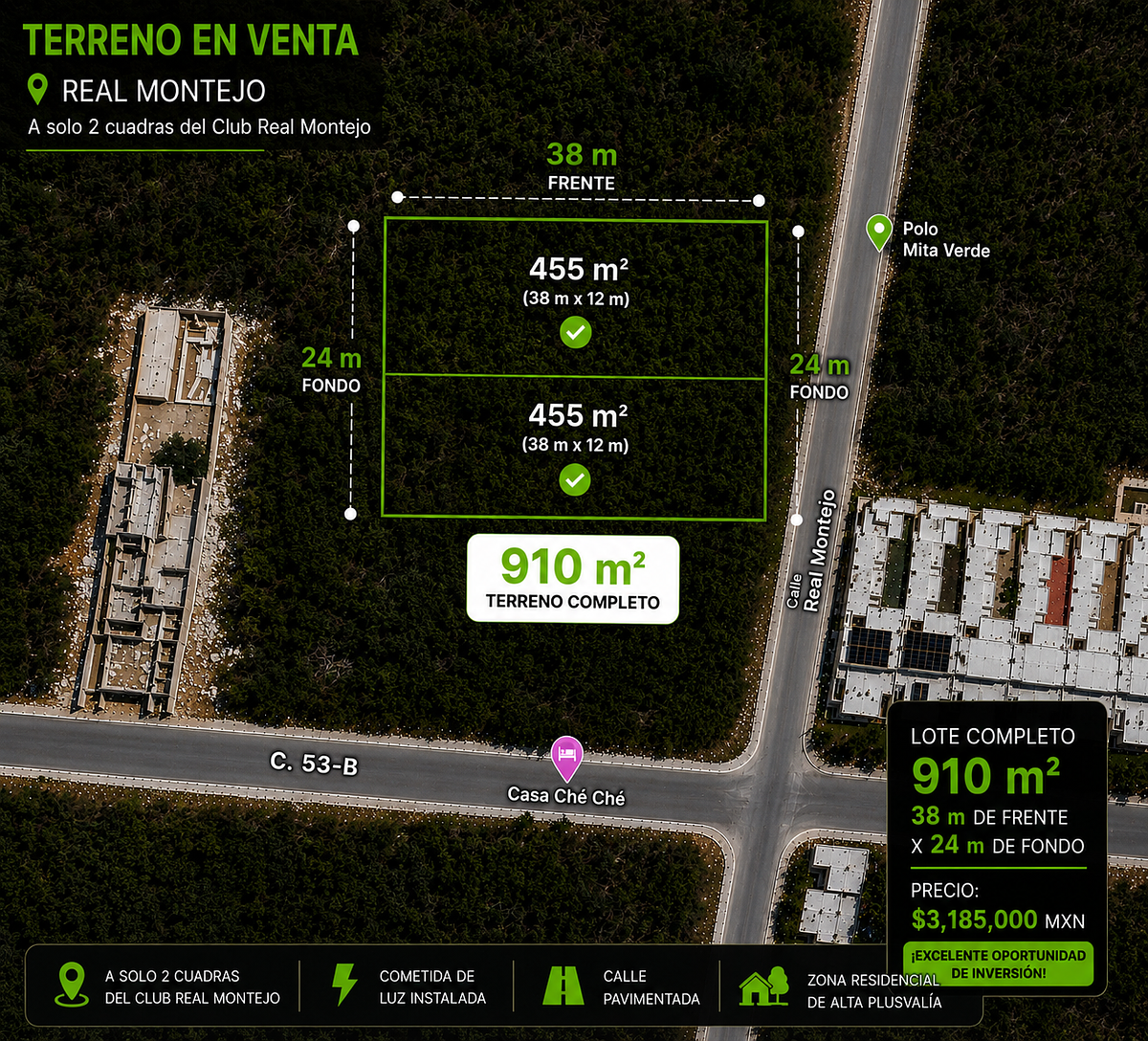 Terreno en venta en Real Montejo, Mérida — foto 1 de 12