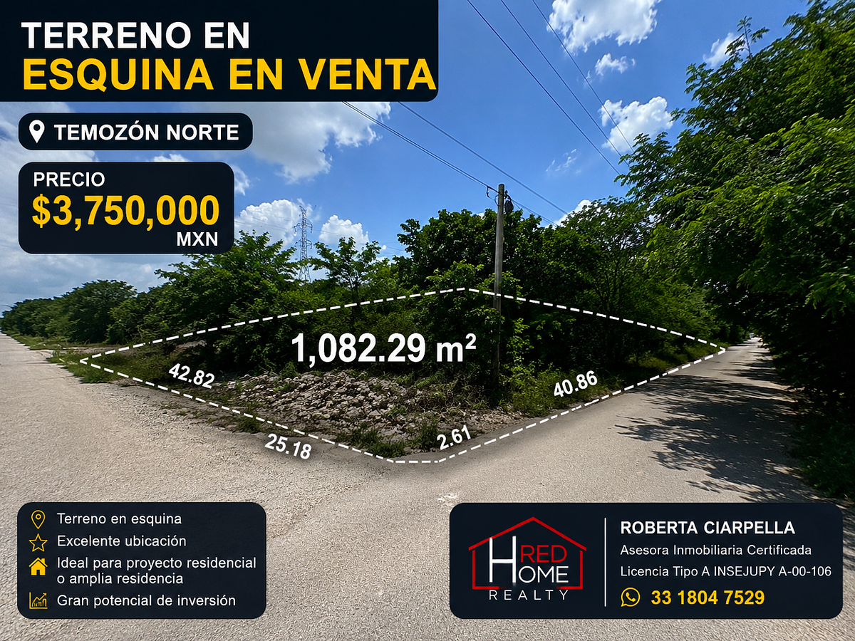 Terreno en venta en Temozon Norte, Mérida — foto 1 de 4