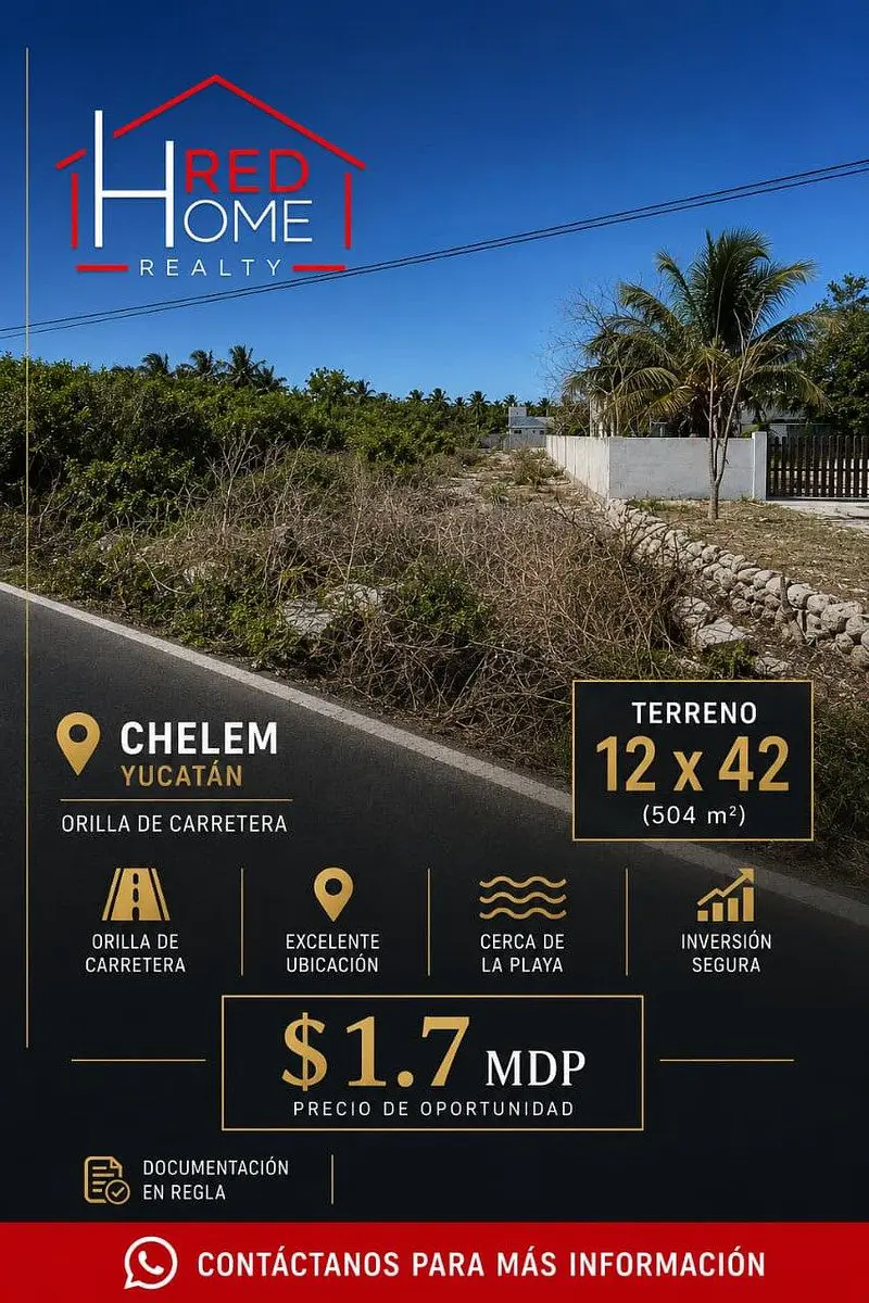 Terreno en venta en Chelem, Progreso — foto 1 de 4