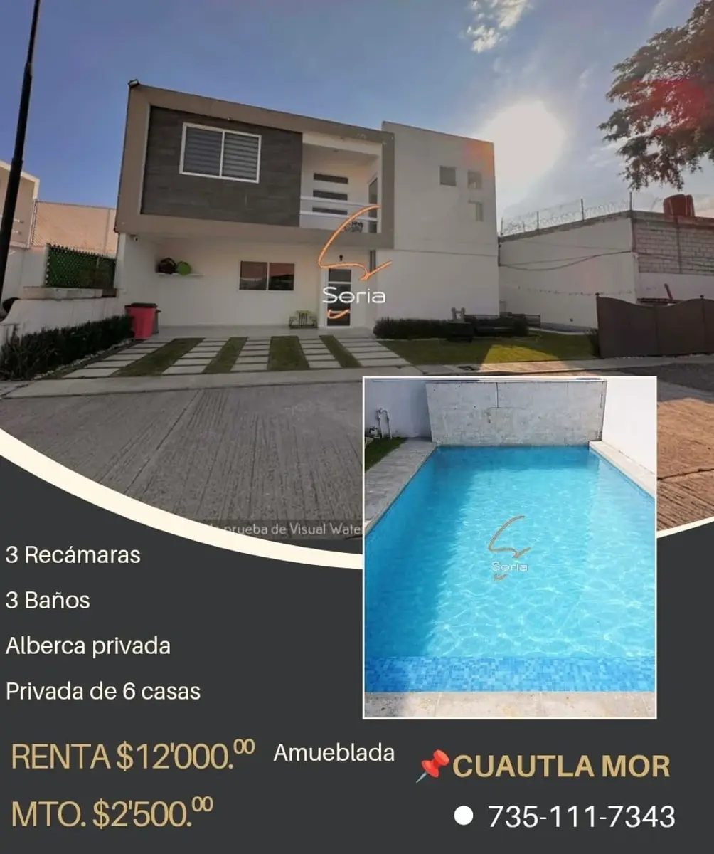 Casa en renta en Hermenegildo Galeana, Cuautla — foto 1 de 20