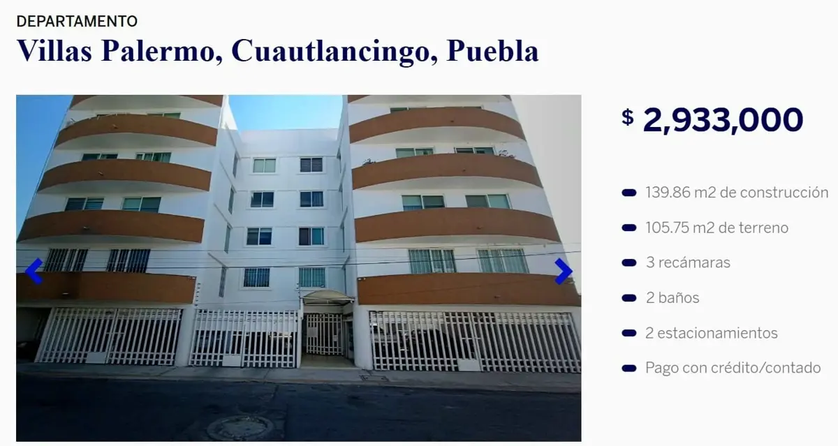 Departamento en venta en Villas Palermo, Cuautlancingo — foto 1 de 10