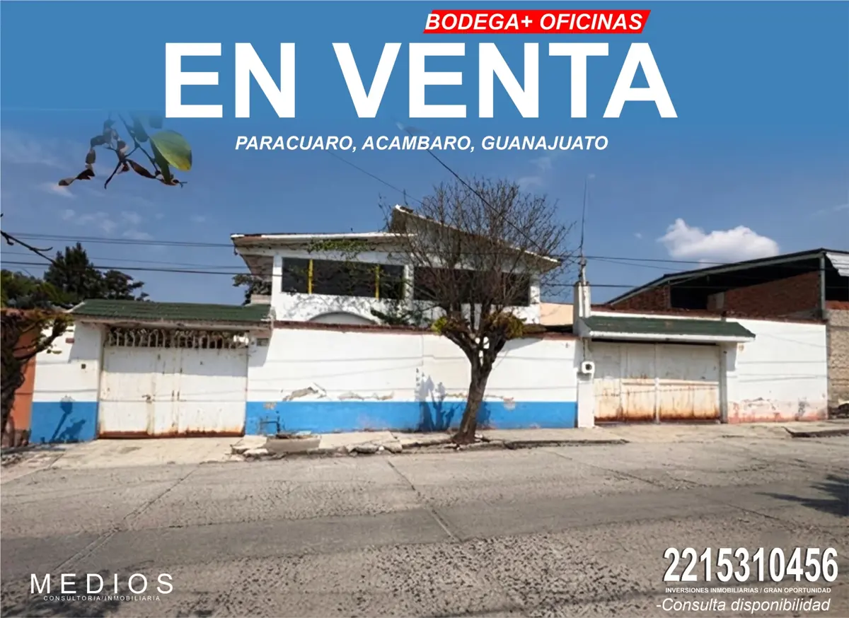 Bodega en venta en Paracuaro, Acámbaro — foto 1 de 5