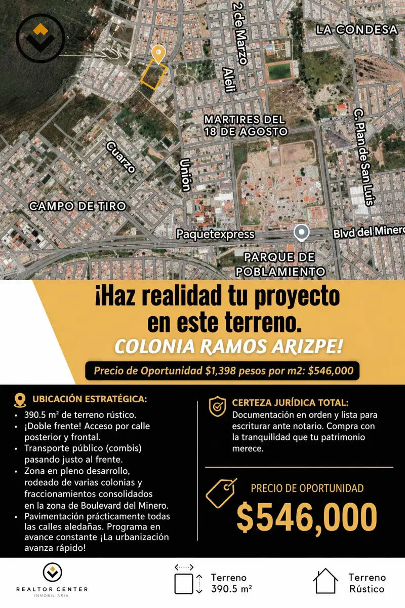 Terreno en venta en Miguel Ramos Arizpe, Pachuca de Soto — foto 1 de 7