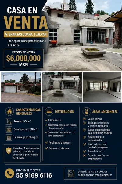 Casa en venta en Granjas Coapa, Tlalpan — foto 3 de 3
