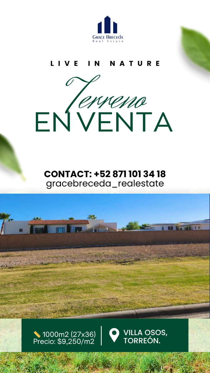 Terreno en venta en Las Villas, Torreón — foto 1 de 2