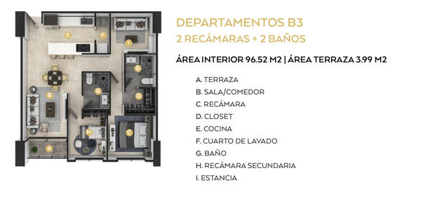 Departamento en venta en Residencial Dinastía, Monterrey — foto 3 de 4