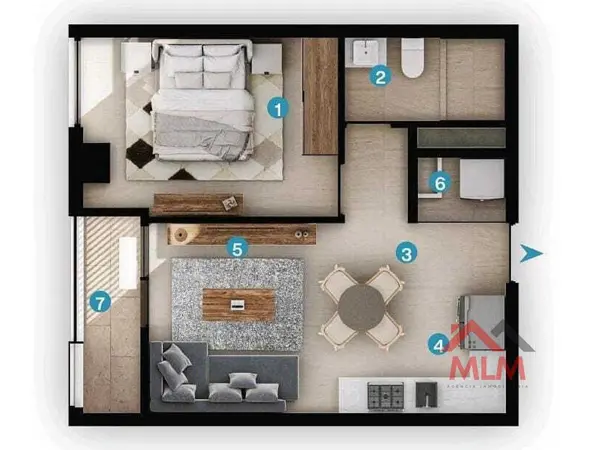 Departamento en venta en Mitras Centro, Monterrey — foto 2 de 6