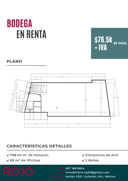 Bodega en renta en Centro, Culiacán — foto 2 de 4