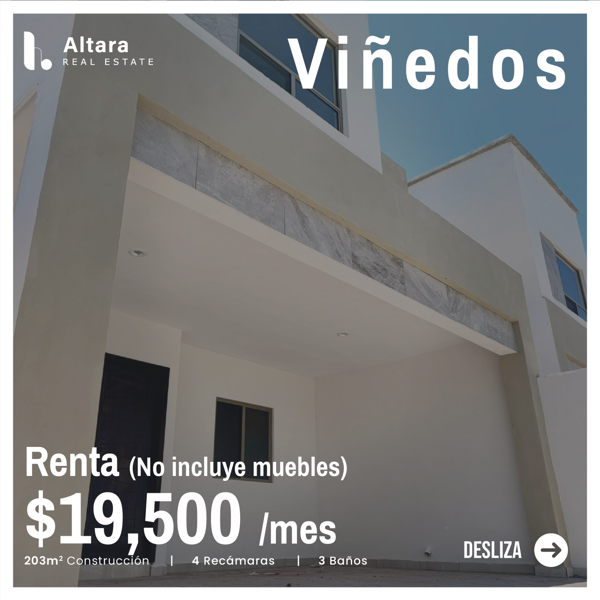 Casa en Renta – Sector Viñedos, Torreón