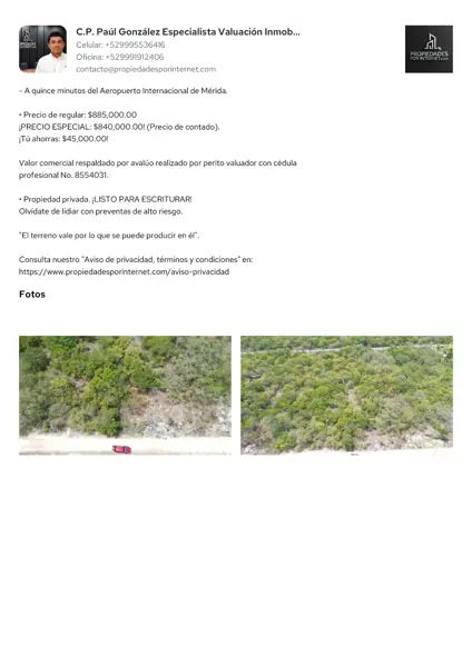 Terreno en venta en San Lorenzo, Umán — foto 3 de 4