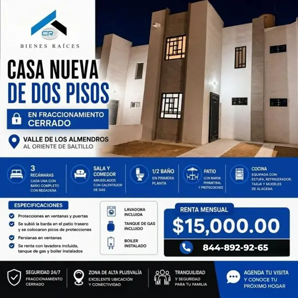 CASA EN RENTA EN VALLE DE LOS ALMENDROS | UNA RECAMARA EN PLANTA BAJA