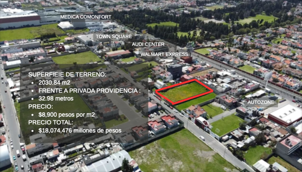 Terreno en venta en La Providencia, Metepec — foto 2 de 5
