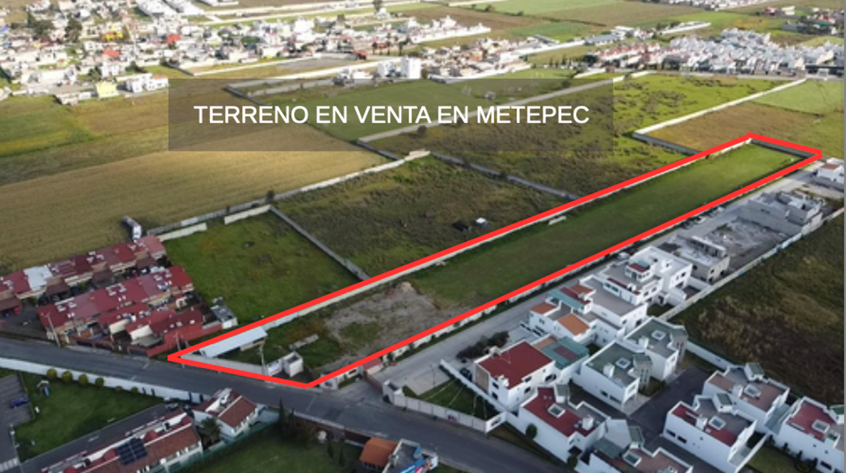 Terreno en venta en San Salvador Tizatlalli, Metepec — foto 1 de 10