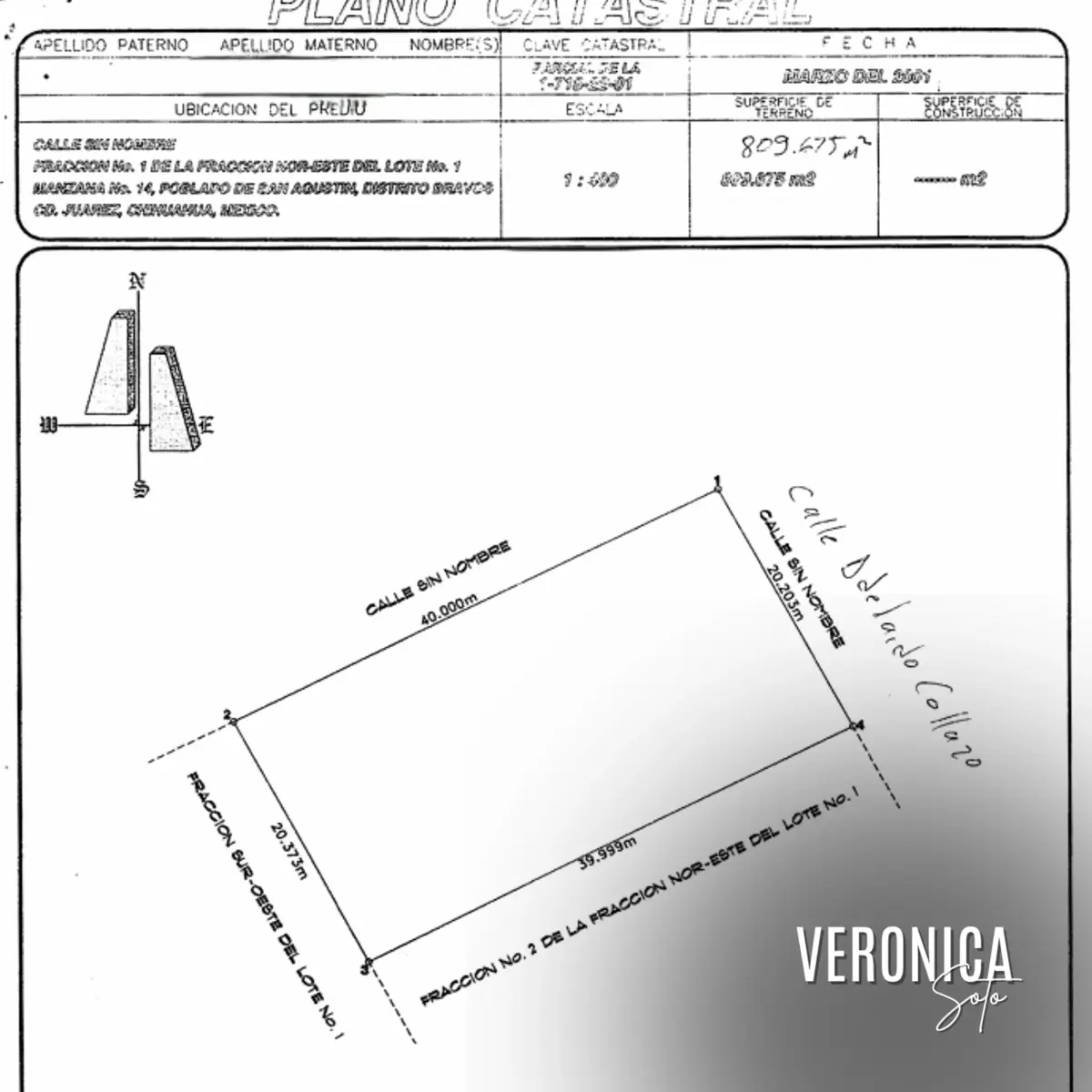 Terreno en venta en San Agustin, Juárez — foto 1 de 3