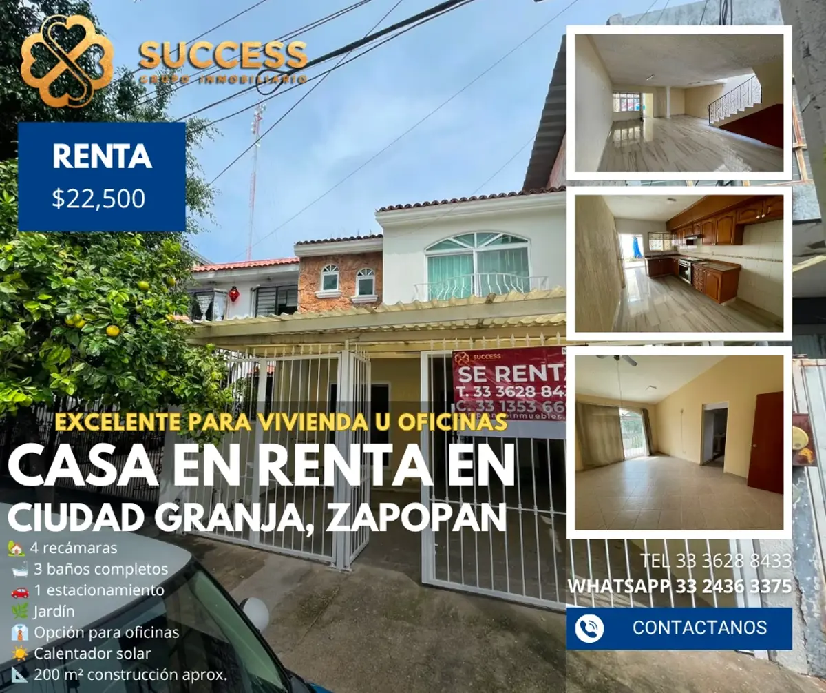 Casa en renta en Ciudad Granja, Zapopan — foto 1 de 22