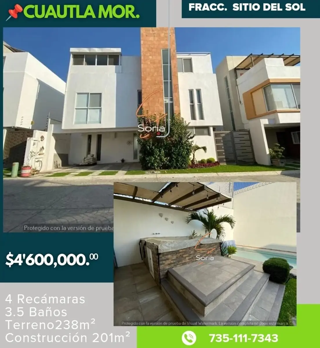 Casa en venta en Sitio del Sol, Cuautla — foto 1 de 39