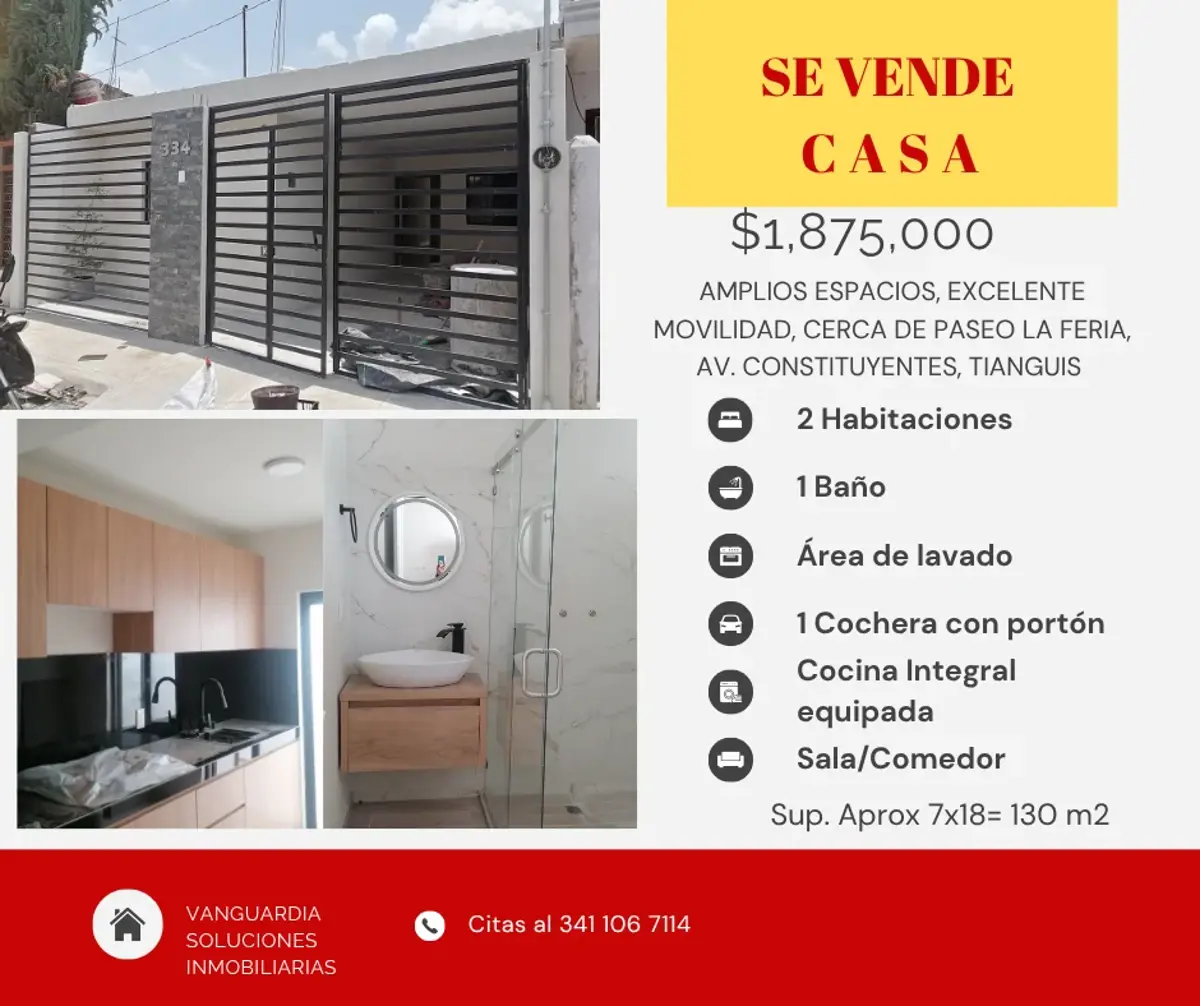Casa en venta en Constituyentes, Zapotlán El Grande