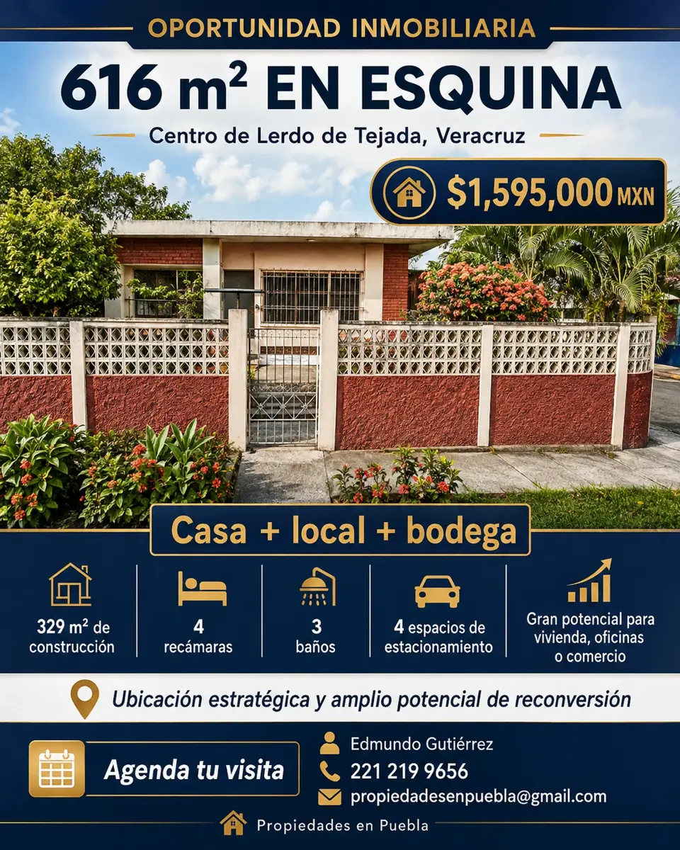Casa en venta en Lerdo de Tejada Centro, Lerdo de Tejada — foto 1 de 12