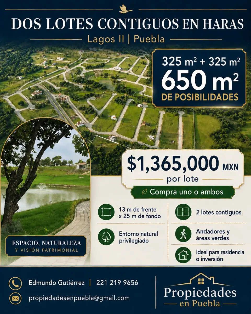 Terreno en venta en Campestre Haras, Amozoc — foto 1 de 13