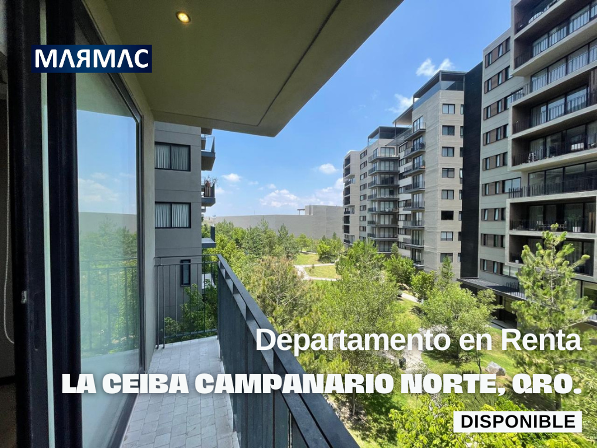 Departamento en Renta | La Ceiba Bosque Urbano (Zona Campanario Norte) | Querétaro, Qro, Departamento en Renta | La Ceiba Bosque Urbano (Zona Campanario Norte) | Querétaro, Qro,
