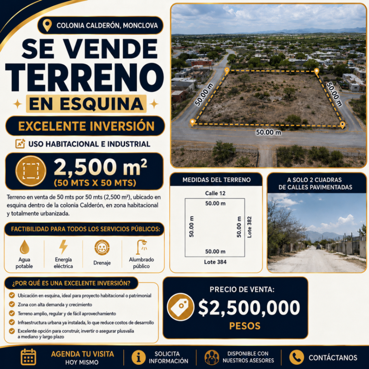 Terreno en venta en Calderon, Monclova — foto 1 de 4