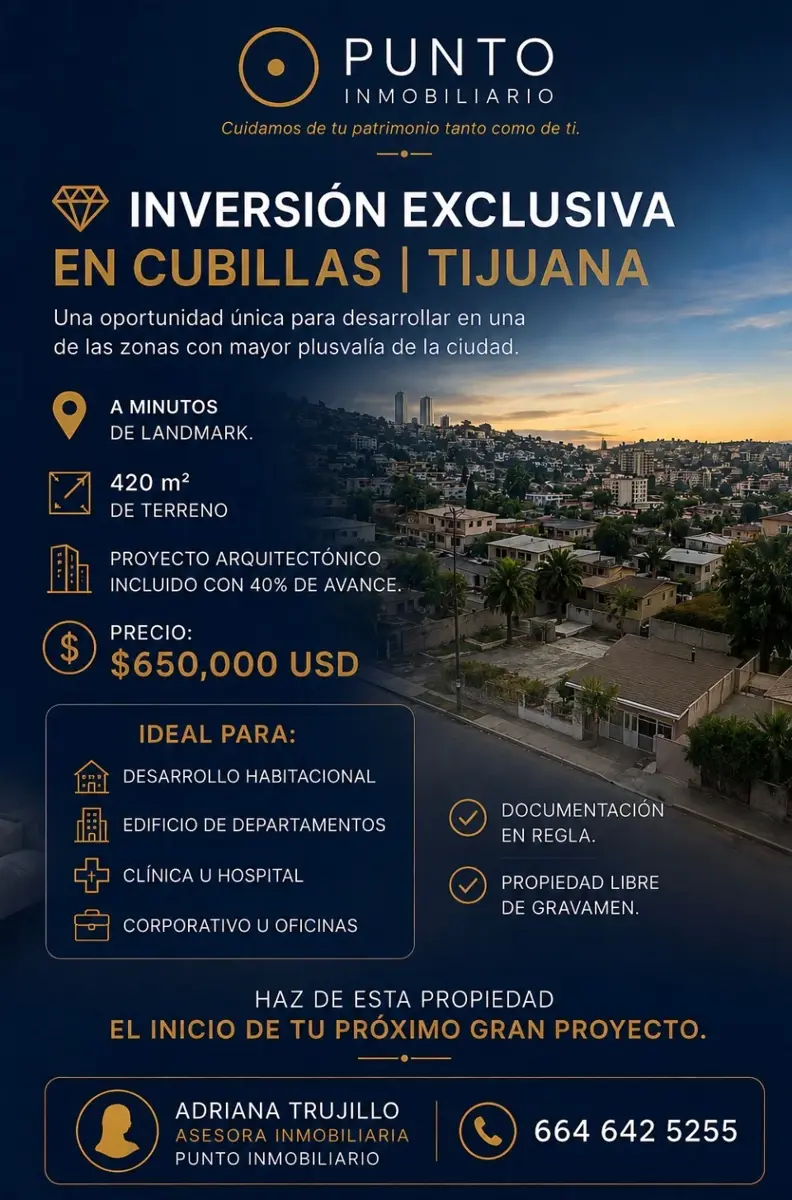 Terreno en venta en Cubillas Sur, Tijuana — foto 1 de 10