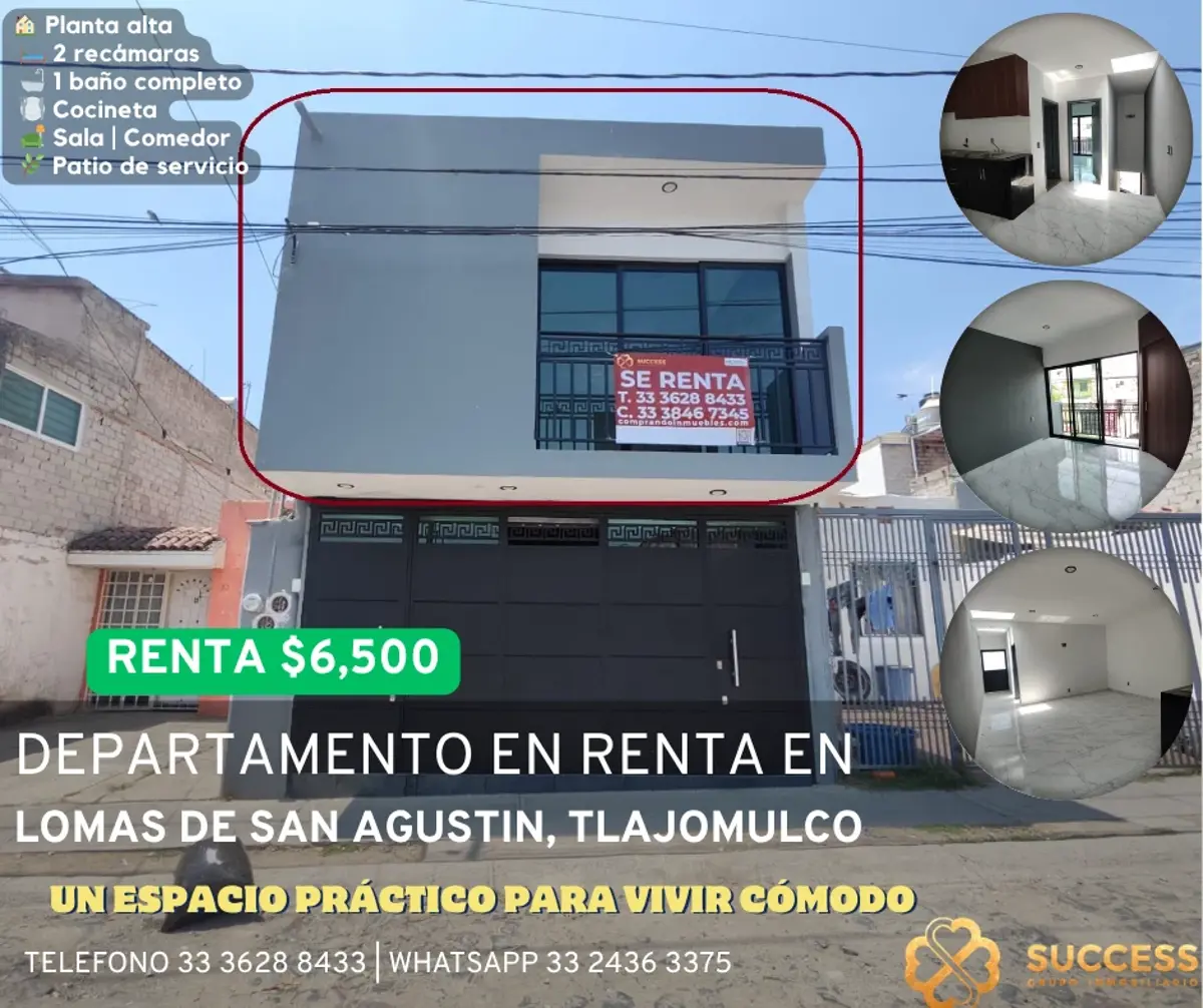 Departamento en renta en Lomas de San Agustin, Tlajomulco de Zúñiga — foto 1 de 12