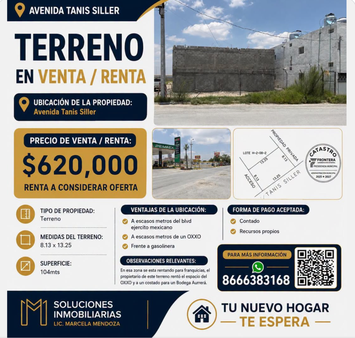 Terreno en venta en Aviacion, Frontera