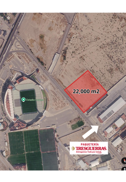 Venta de terreno de 22,000 m2 frente al TSM