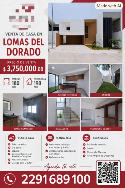 Casa en venta Fracc Lomas del Dorado