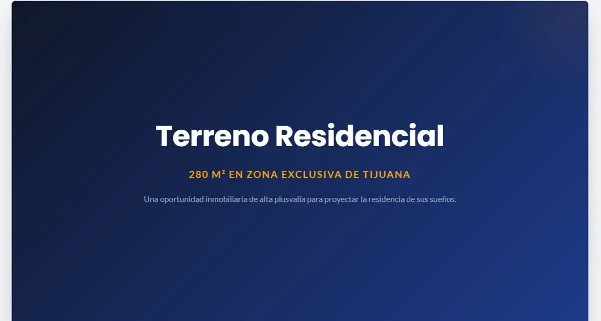 Terreno en venta en Real del Mar, Tijuana