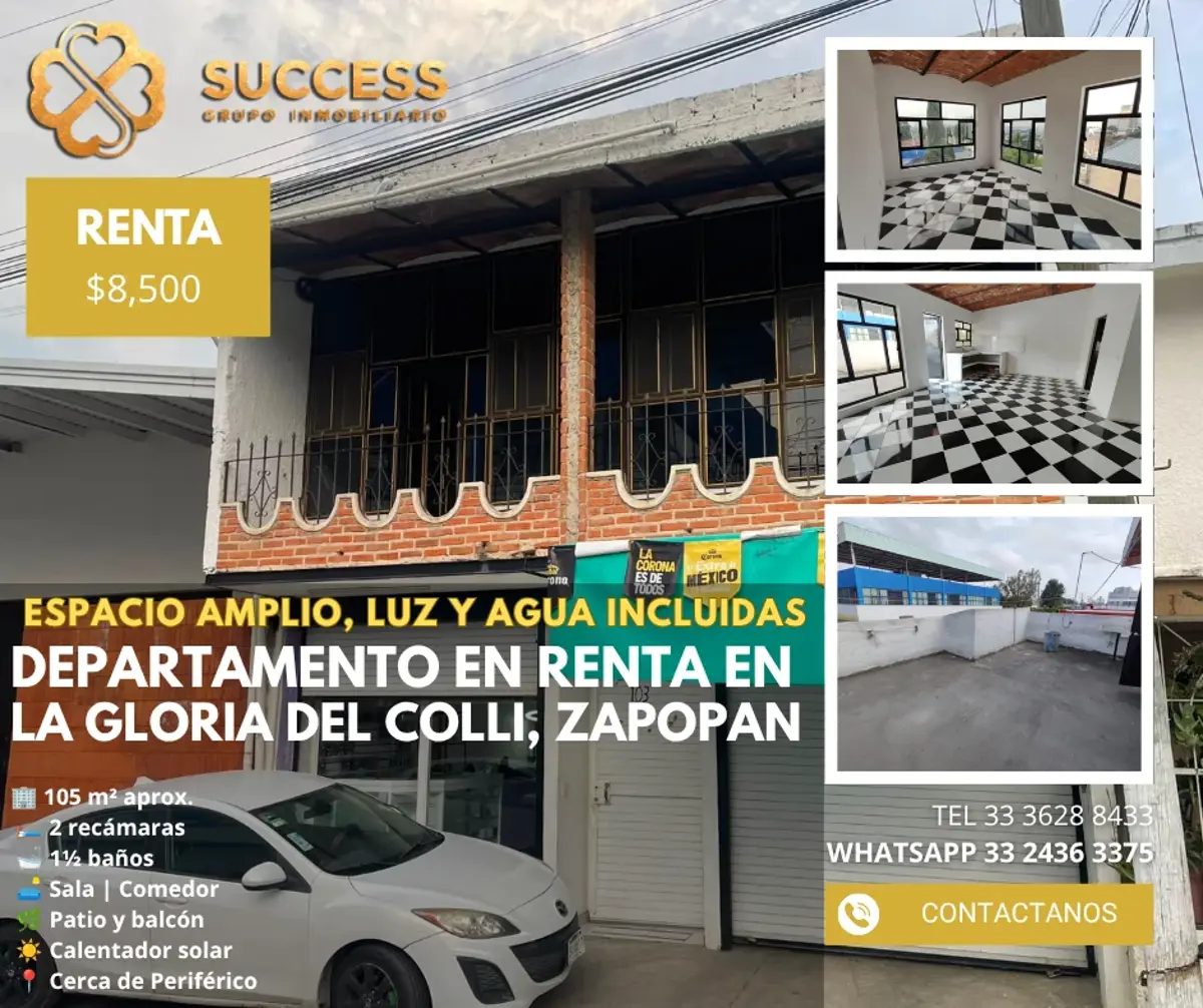 Departamento en renta en Glorias del Colli, Zapopan — foto 1 de 11