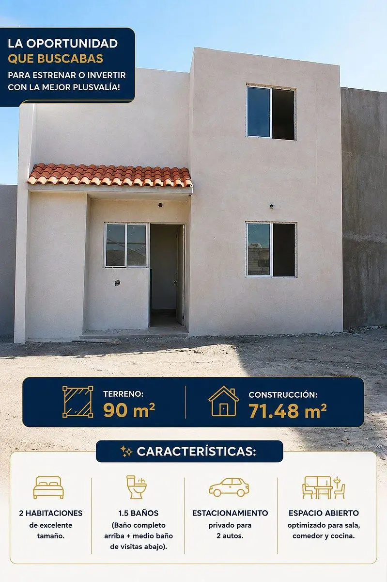 Casa en venta en Aztlan, Playas de Rosarito — foto 1 de 8
