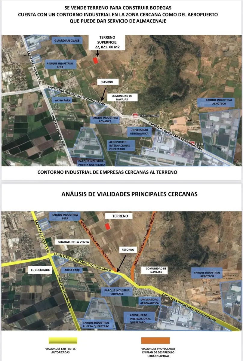 Terreno en venta en San Jose Navajas, El Marqués — foto 1 de 4